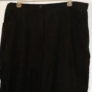 Plus size 24w Black Microfiber pants